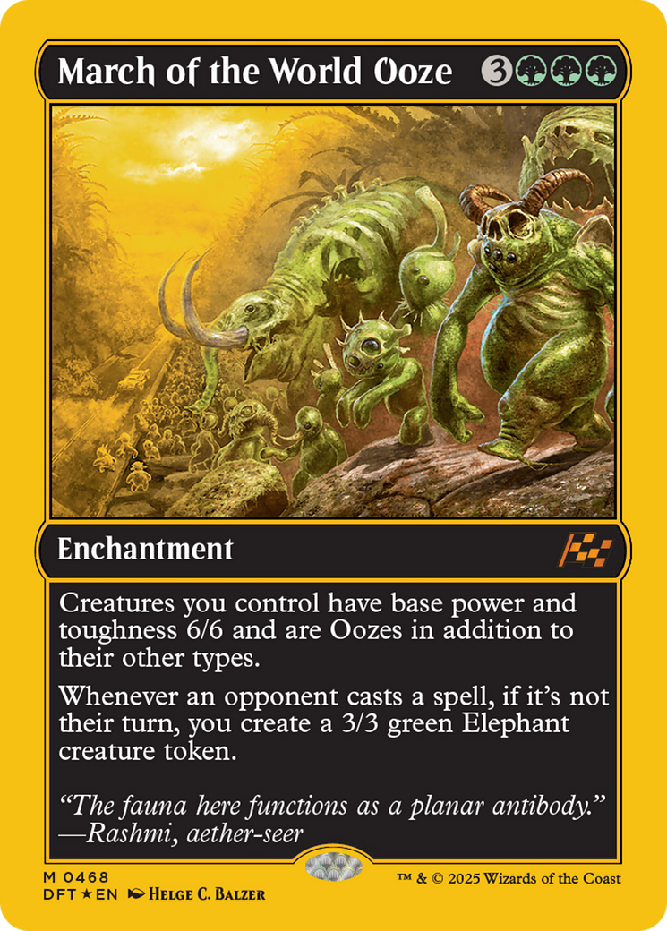 March of the World Ooze (First-Place Foil) [Aetherdrift] | Grognard Games