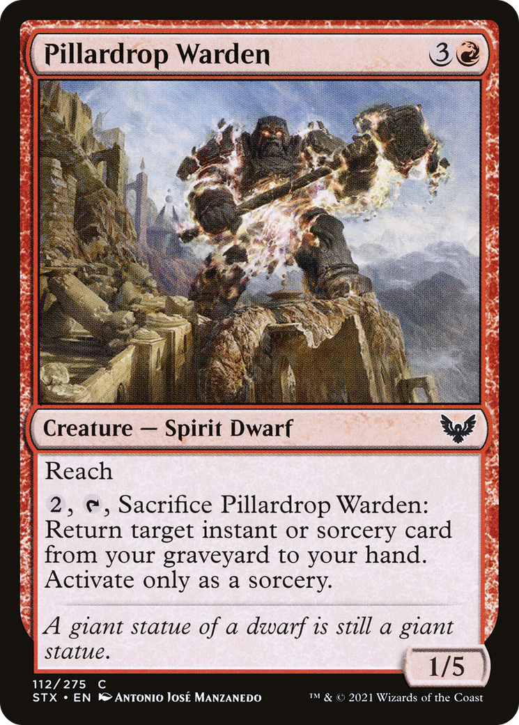 Pillardrop Warden [Strixhaven: School of Mages] | Grognard Games
