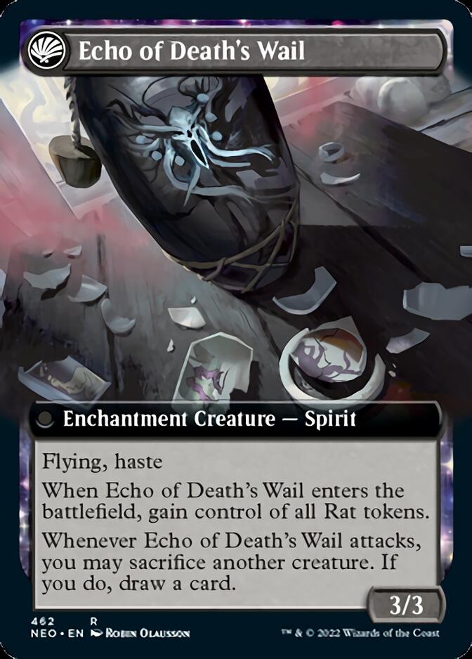 Tribute to Horobi // Echo of Death's Wail (Extended Art) [Kamigawa: Neon Dynasty] | Grognard Games