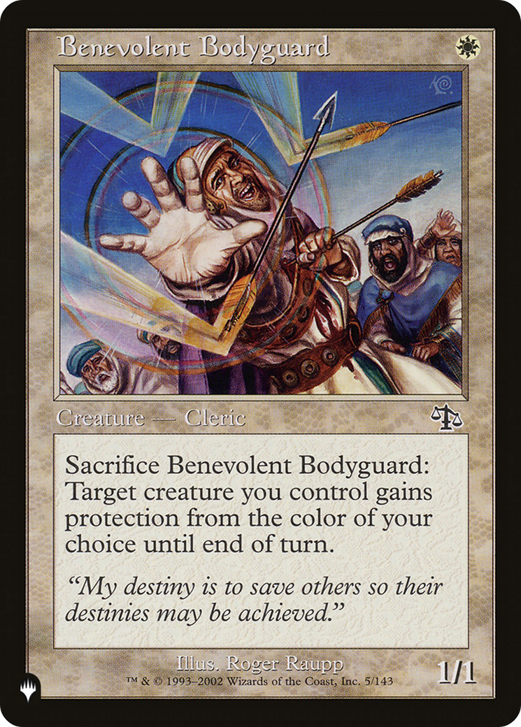 Benevolent Bodyguard [The List Reprints] | Grognard Games