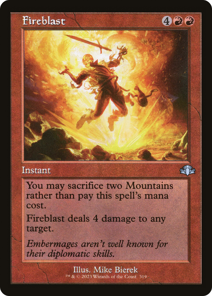 Fireblast (Retro) [Dominaria Remastered] | Grognard Games