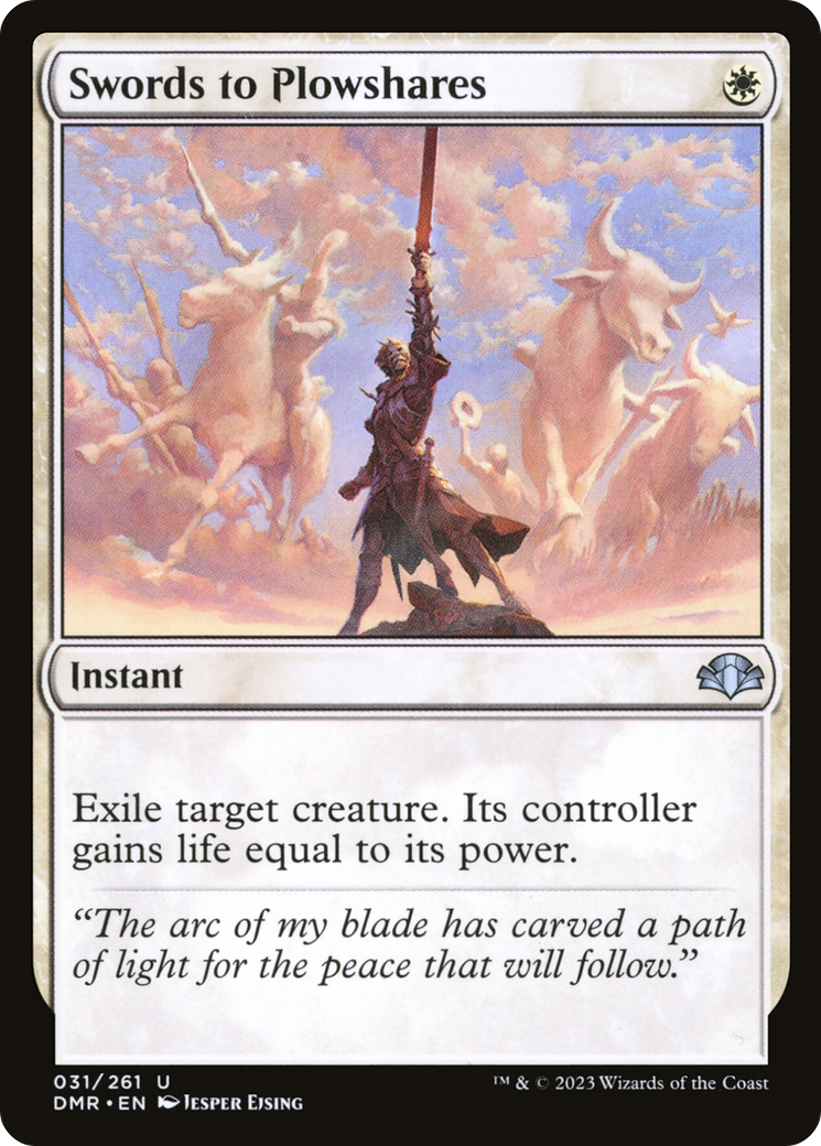 Swords to Plowshares [Dominaria Remastered] | Grognard Games