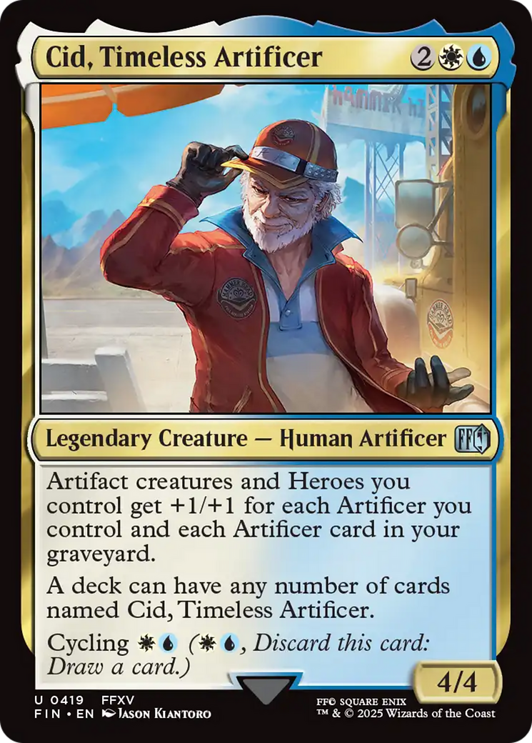 Cid, Timeless Artificer (0419) [FINAL FANTASY] | Grognard Games