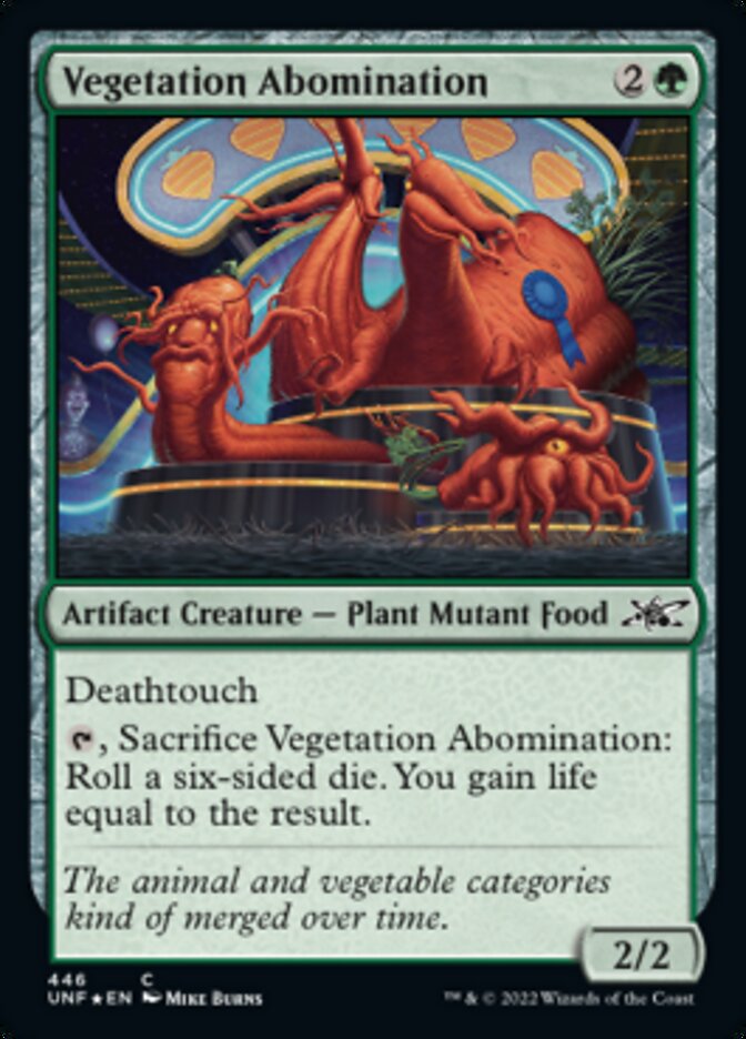 Vegetation Abomination (Galaxy Foil) [Unfinity] | Grognard Games