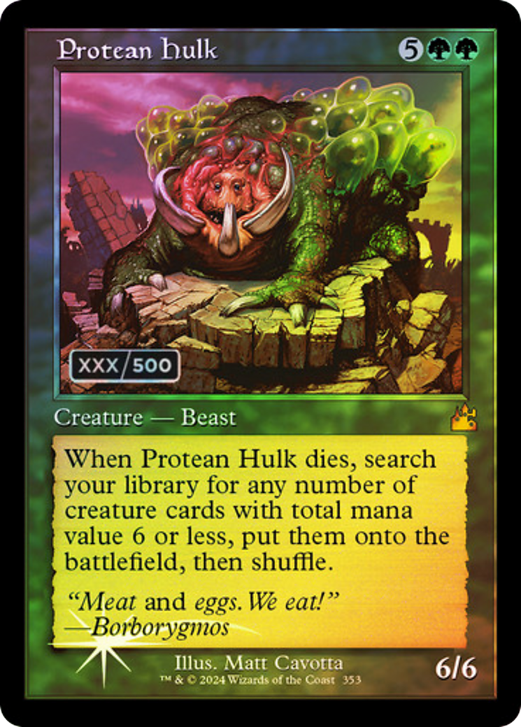 Protean Hulk (Retro) (Serialized) [Ravnica Remastered] | Grognard Games