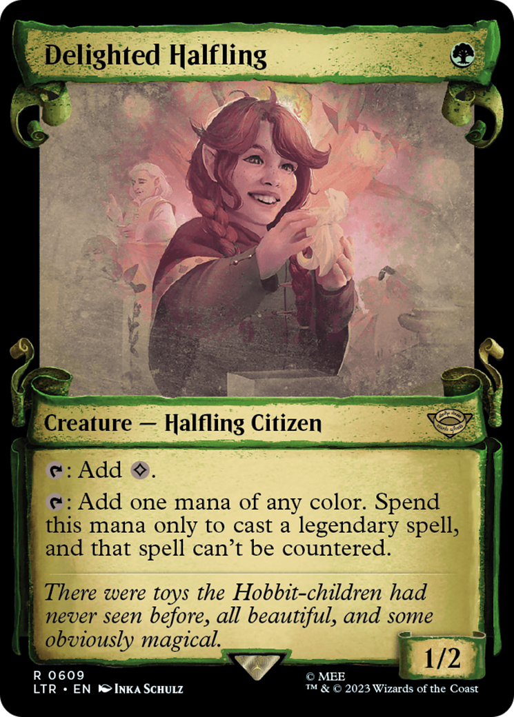 Delighted Halfling [The Lord of the Rings: Tales of Middle-Earth Showcase Scrolls] | Grognard Games