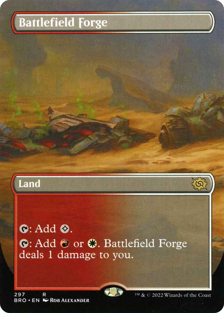 Battlefield Forge (Borderless Alternate Art) [The Brothers' War] | Grognard Games
