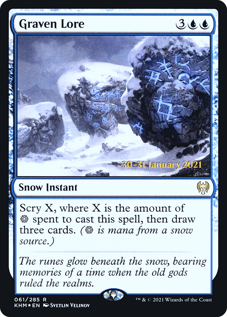 Graven Lore [Kaldheim Prerelease Promos] | Grognard Games