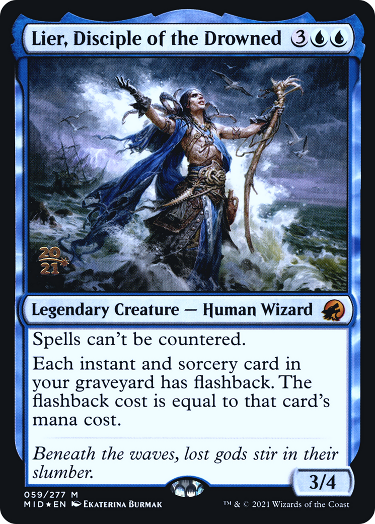 Lier, Disciple of the Drowned [Innistrad: Midnight Hunt Prerelease Promos] | Grognard Games