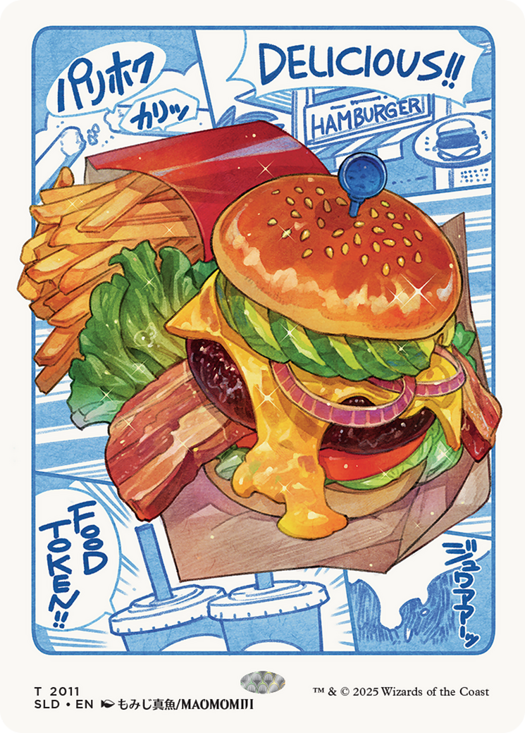 Food Token (2011) (Rainbow Foil) [Secret Lair Drop Series] | Grognard Games