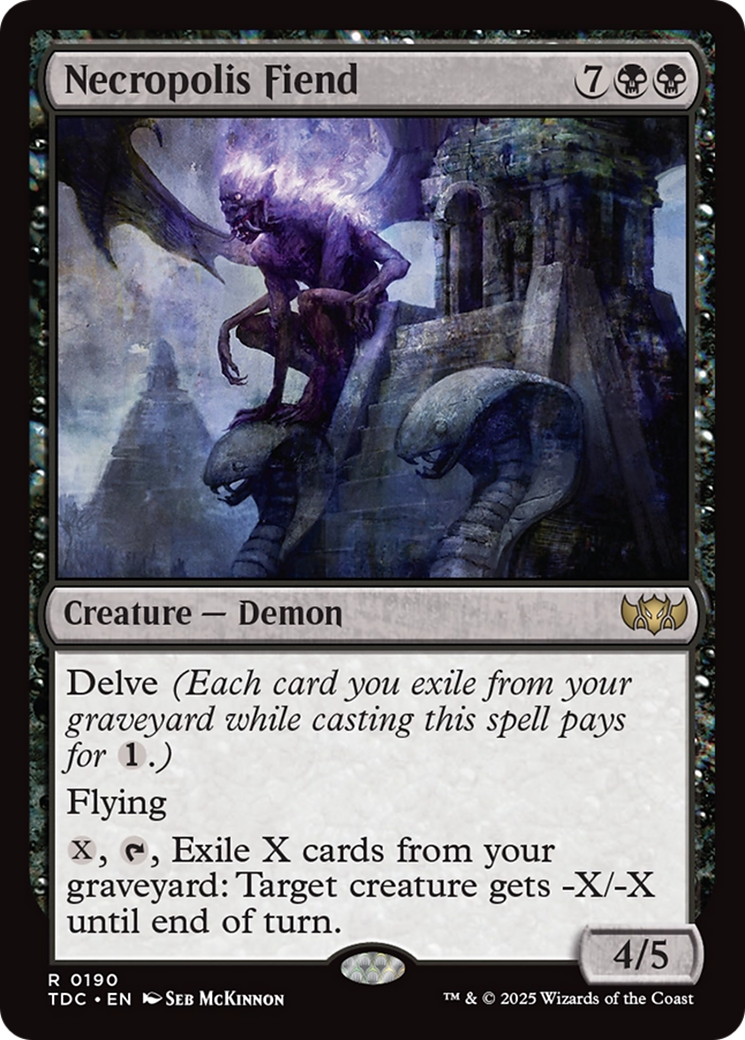 Necropolis Fiend [Tarkir: Dragonstorm Commander] | Grognard Games