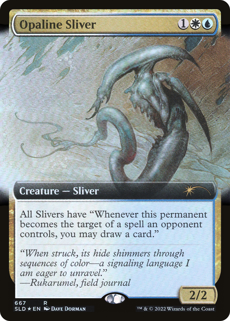 Opaline Sliver (Extended Art) [Secret Lair Drop Promos] | Grognard Games