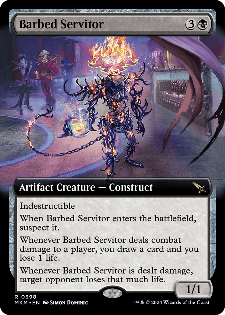 Barbed Servitor (Extended Art) [Murders at Karlov Manor] | Grognard Games