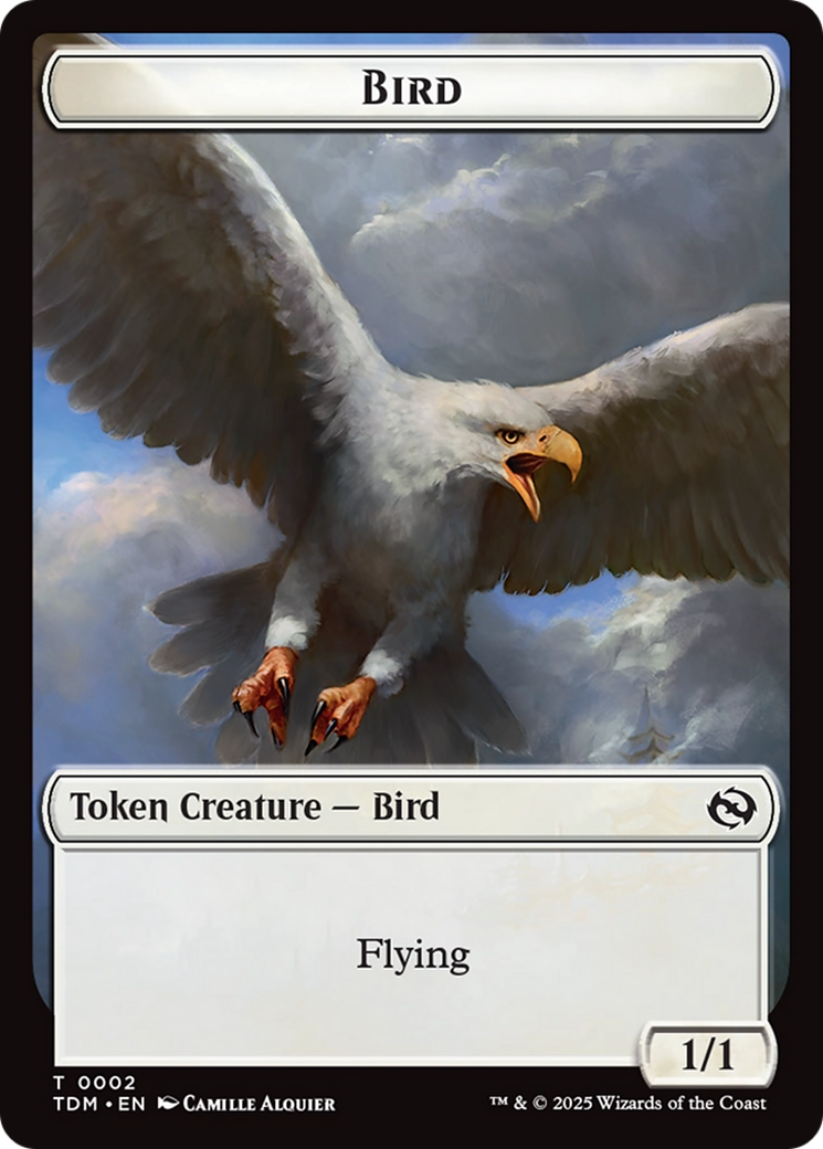 Spider // Bird Double-Sided Token [Tarkir: Dragonstorm Commander Tokens] | Grognard Games