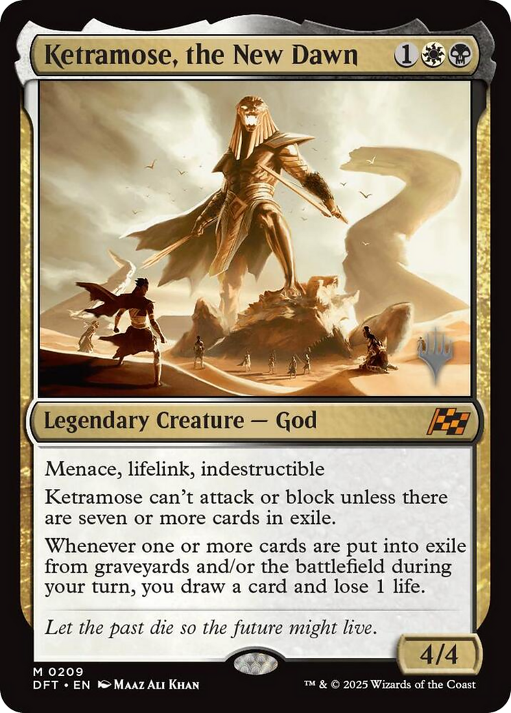 Ketramose, the New Dawn (Promo Pack) [Aetherdrift Promos] | Grognard Games