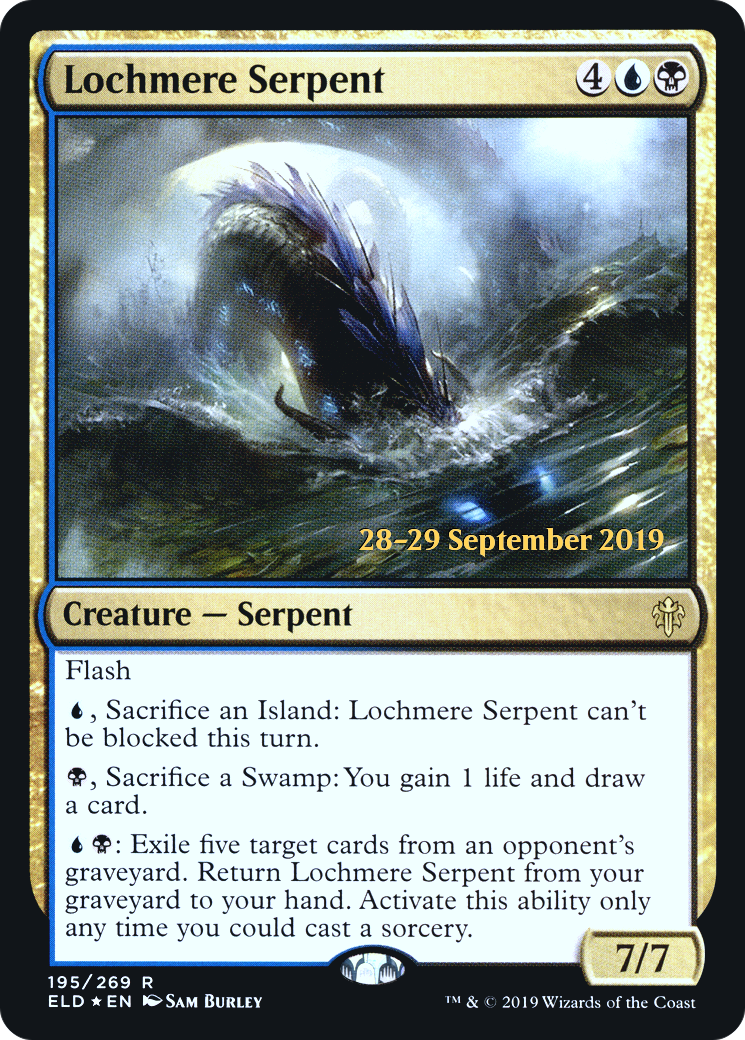 Lochmere Serpent  [Throne of Eldraine Prerelease Promos] | Grognard Games