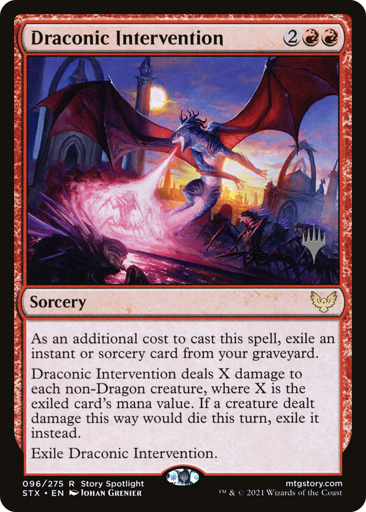 Draconic Intervention (Promo Pack) [Strixhaven: School of Mages Promos] | Grognard Games