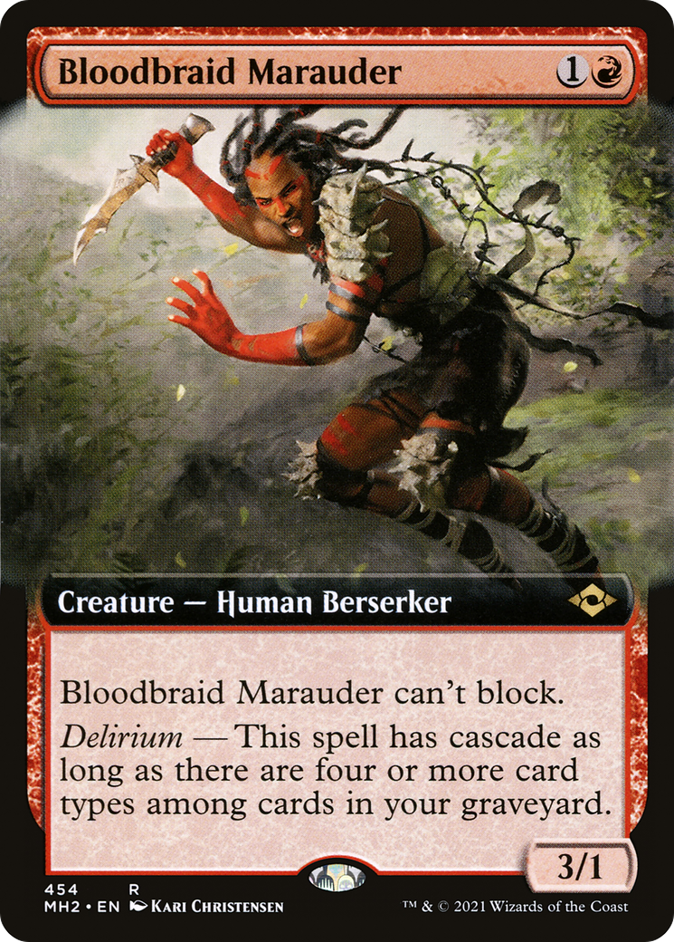Bloodbraid Marauder (Extended Art) [Modern Horizons 2] | Grognard Games