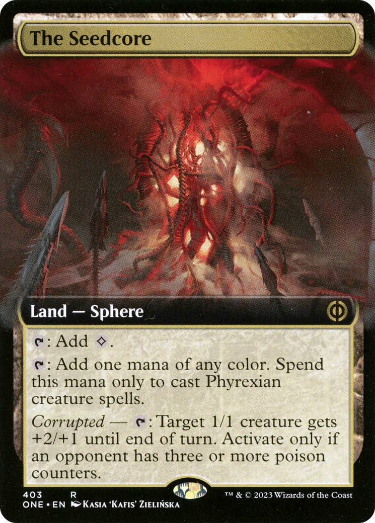 The Seedcore (Extended Art) [Phyrexia: All Will Be One] | Grognard Games