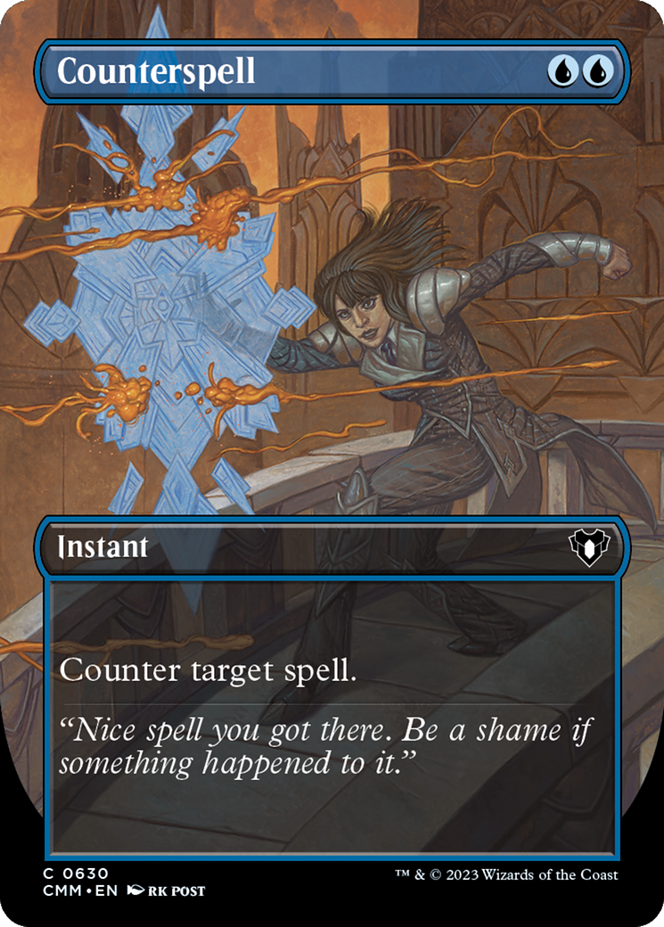 Counterspell (Borderless Alternate Art) [Commander Masters] | Grognard Games