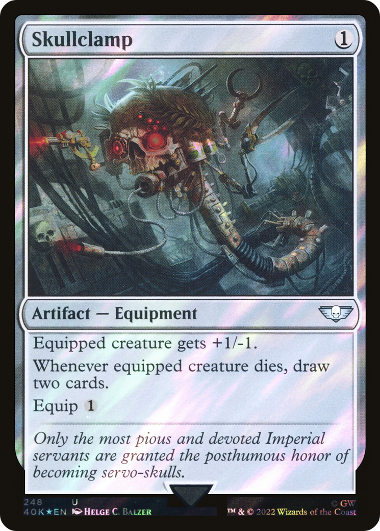Skullclamp (Surge Foil) [Universes Beyond: Warhammer 40,000] | Grognard Games