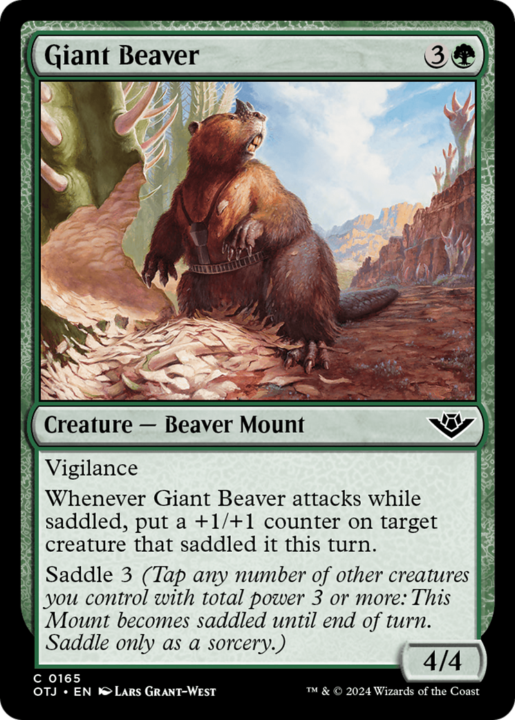 Giant Beaver [Outlaws of Thunder Junction] | Grognard Games