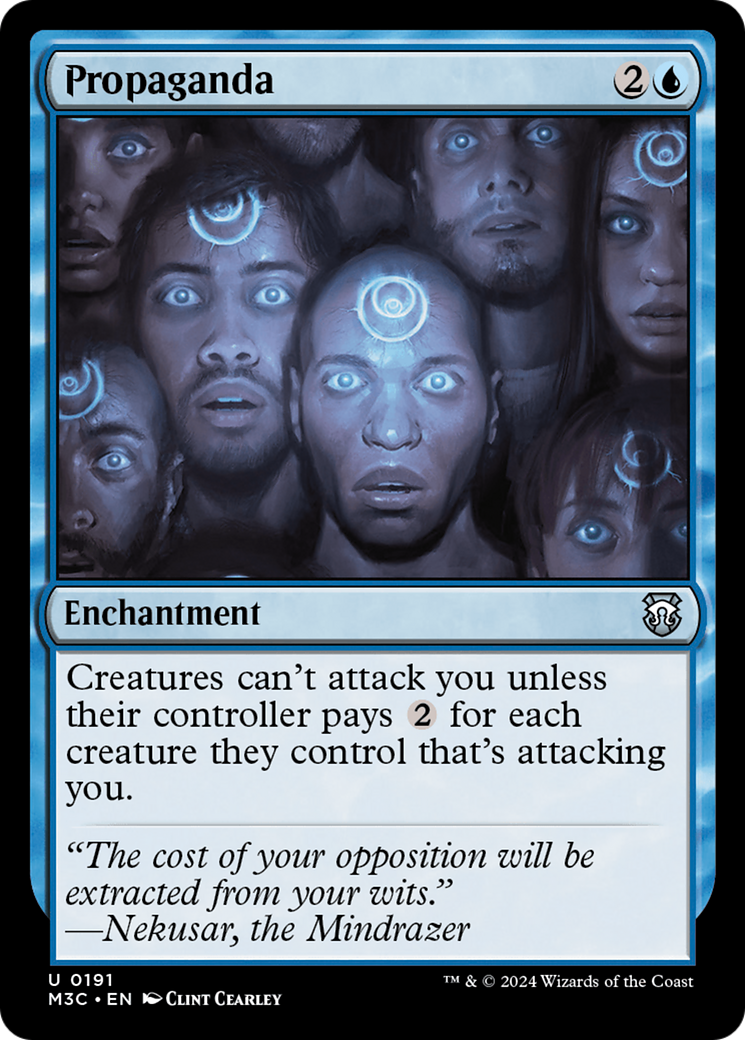 Propaganda (Ripple Foil) [Modern Horizons 3 Commander] | Grognard Games