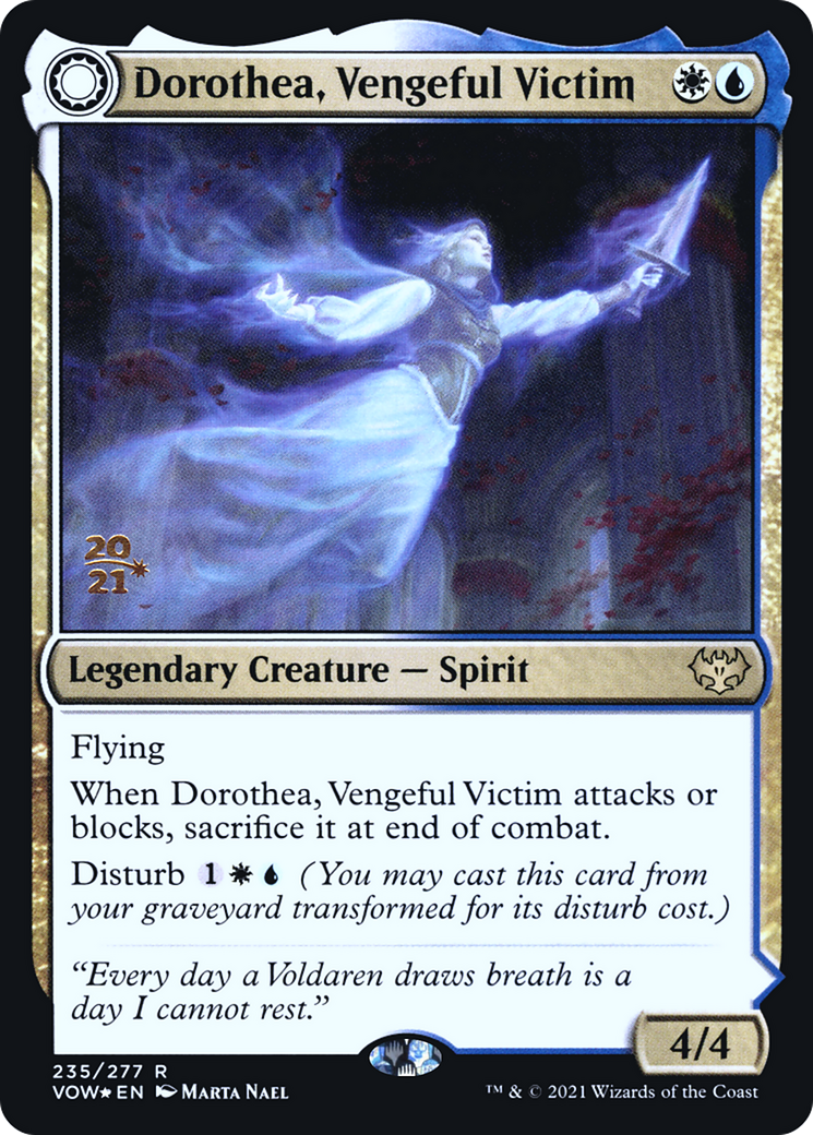 Dorothea, Vengeful Victim // Dorothea's Retribution [Innistrad: Crimson Vow Prerelease Promos] | Grognard Games