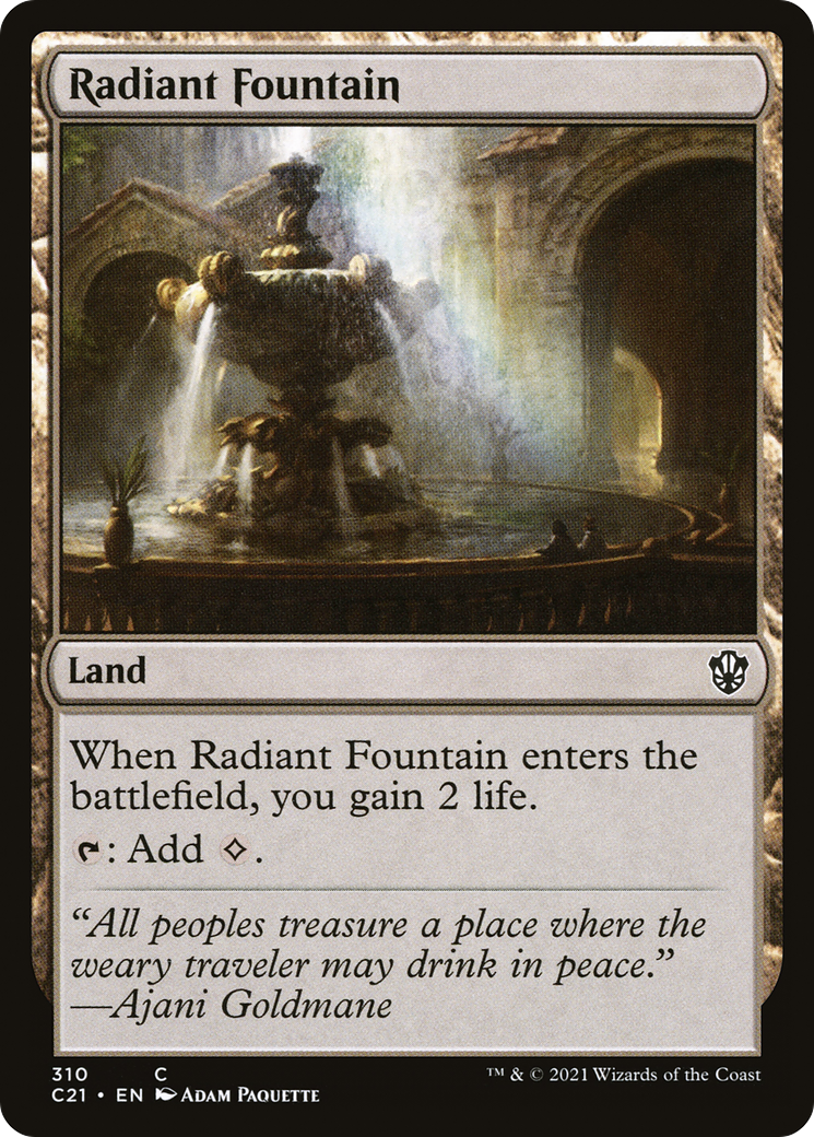 Radiant Fountain [Commander 2021] | Grognard Games