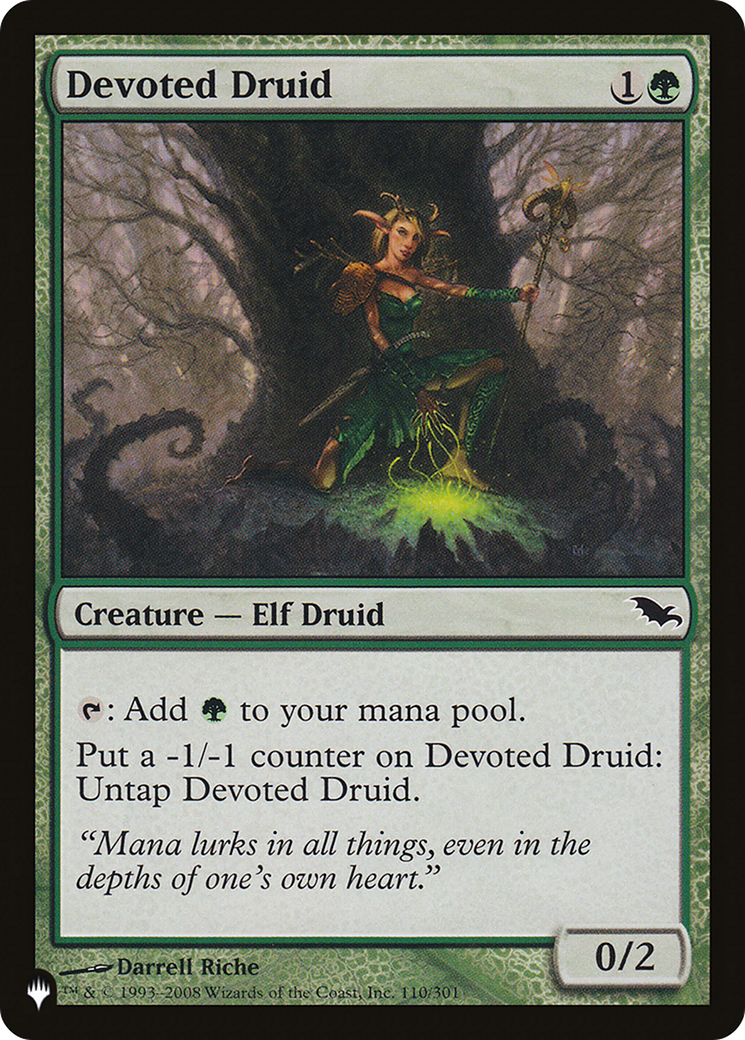 Devoted Druid (SHM) [The List Reprints] | Grognard Games