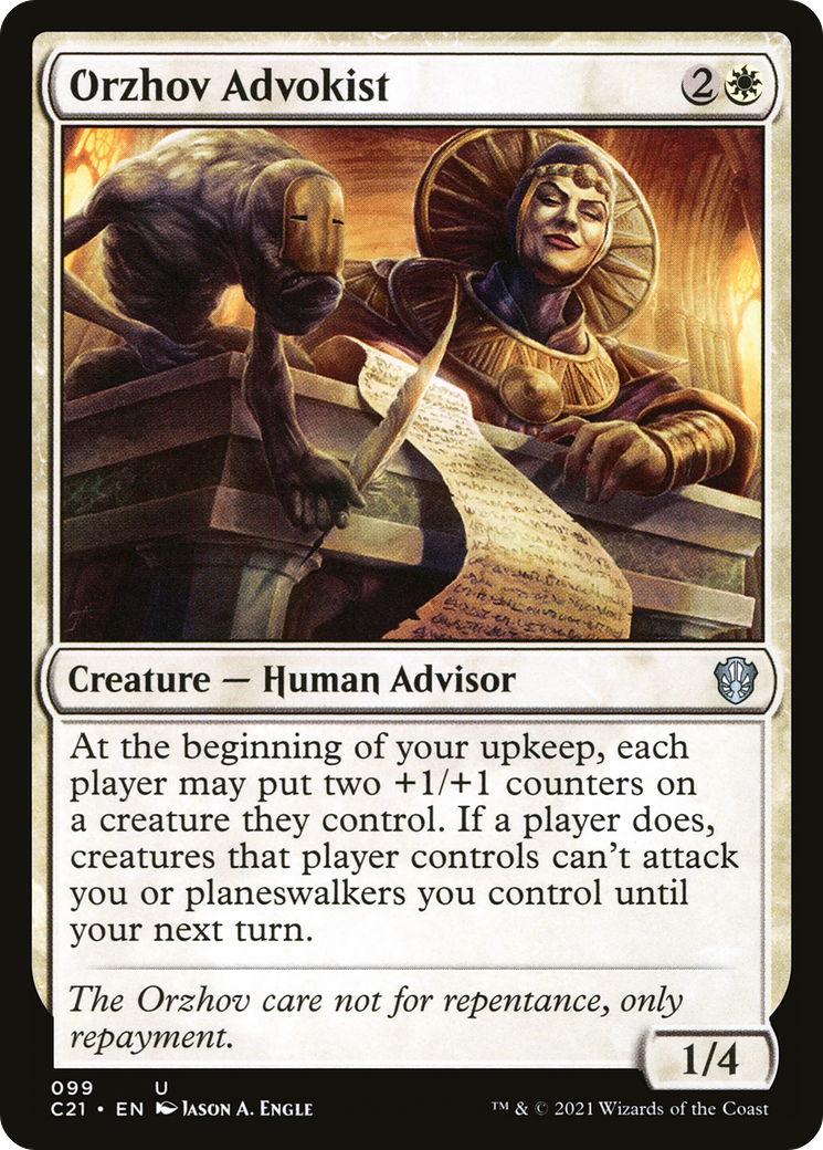 Orzhov Advokist [Commander 2021] | Grognard Games