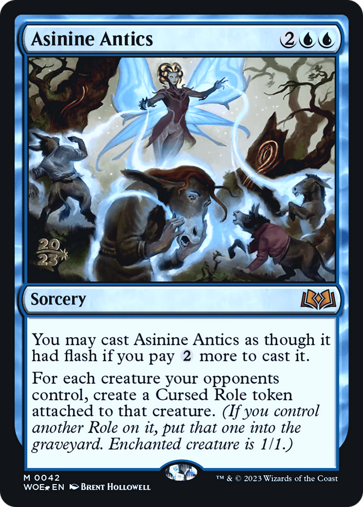 Asinine Antics [Wilds of Eldraine Prerelease Promos] | Grognard Games