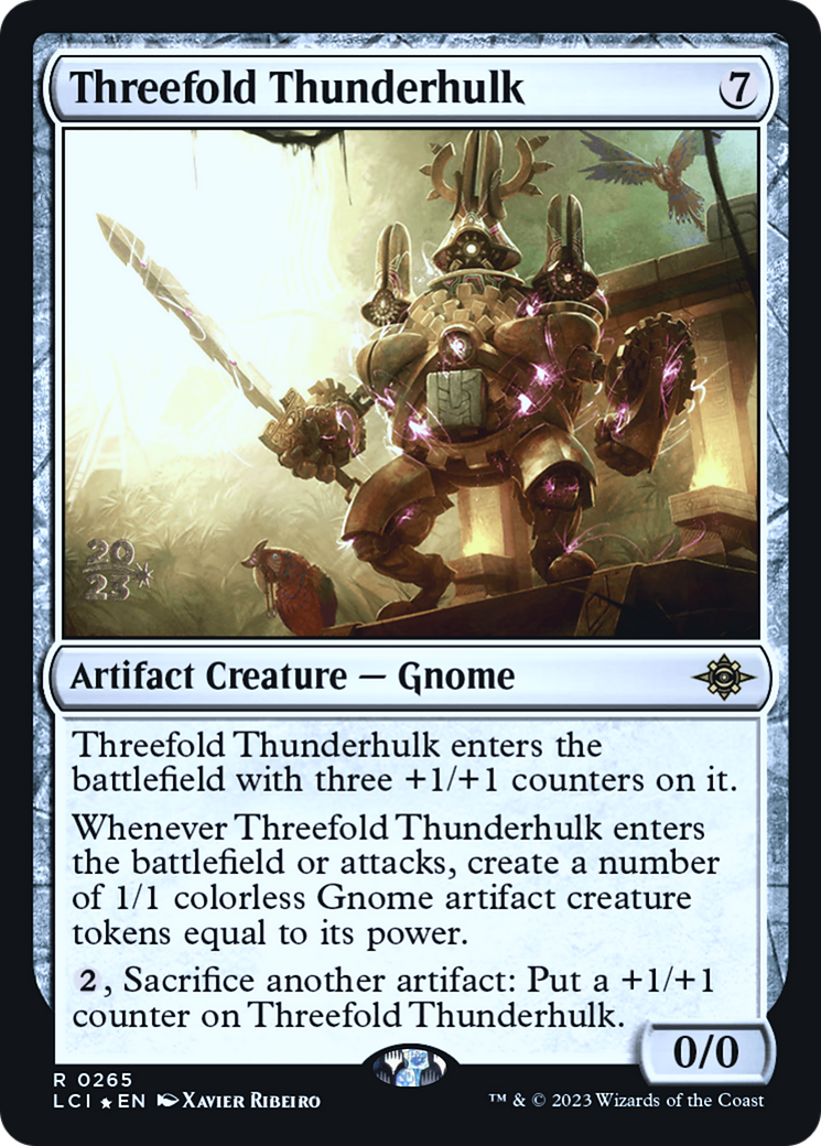Threefold Thunderhulk [The Lost Caverns of Ixalan Prerelease Cards] | Grognard Games