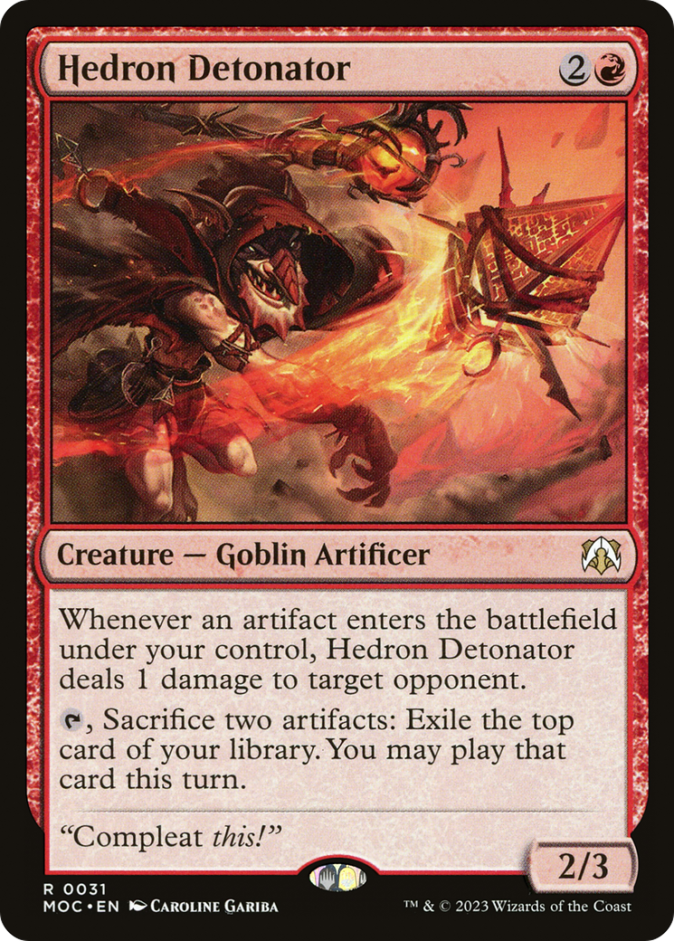 Hedron Detonator [March of the Machine Commander] | Grognard Games