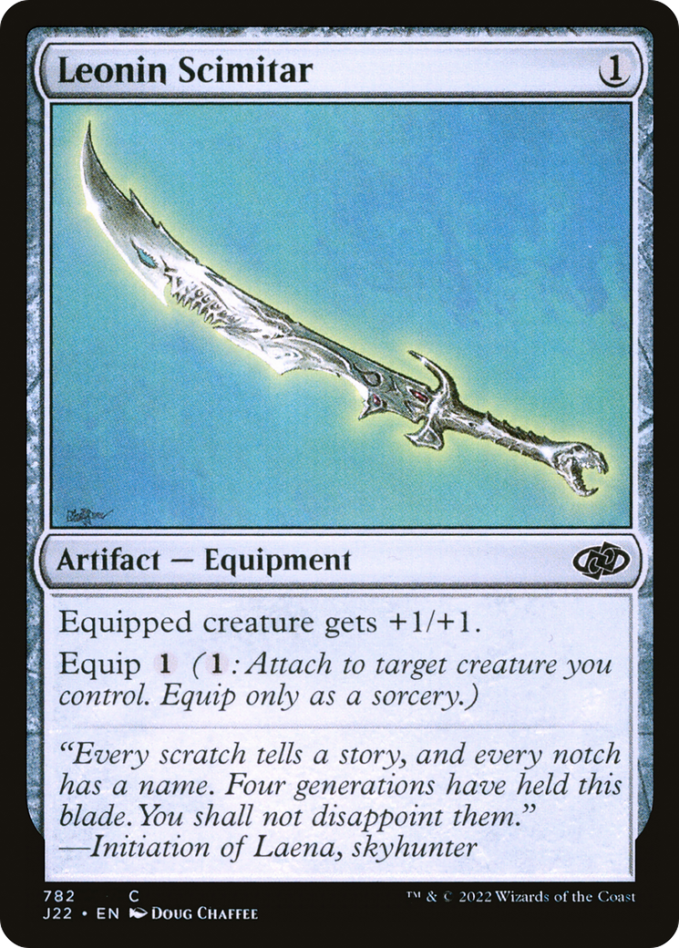 Leonin Scimitar [Jumpstart 2022] | Grognard Games
