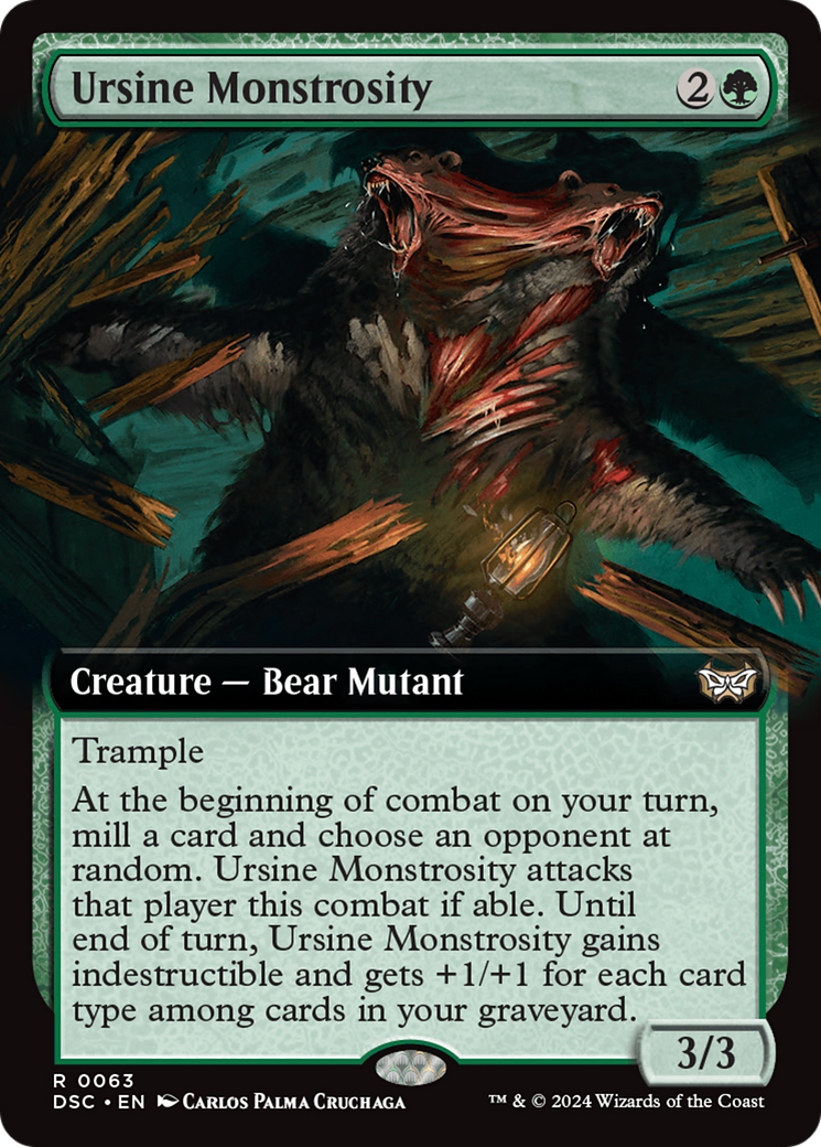 Ursine Monstrosity (Extended Art) [Duskmourn: House of Horror Commander] | Grognard Games