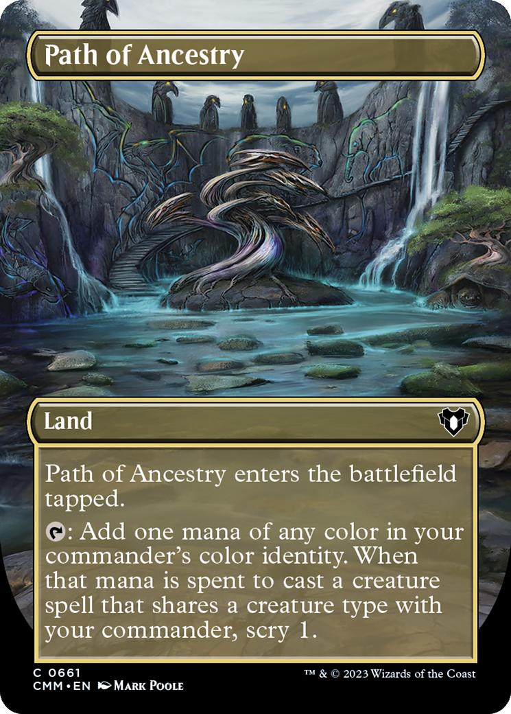 Path of Ancestry (Borderless Alternate Art) [Commander Masters] | Grognard Games