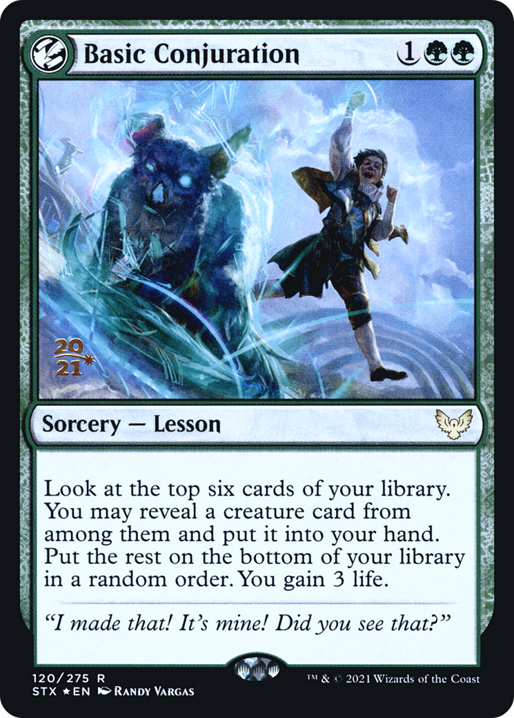 Basic Conjuration [Strixhaven: School of Mages Prerelease Promos] | Grognard Games
