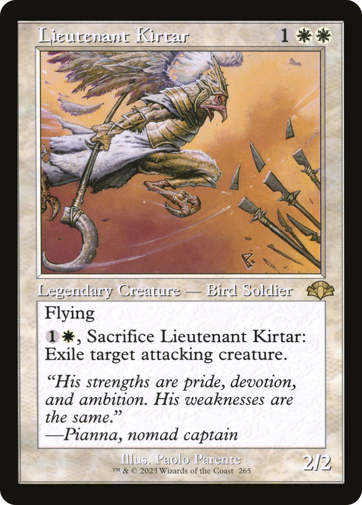 Lieutenant Kirtar (Retro) [Dominaria Remastered] | Grognard Games