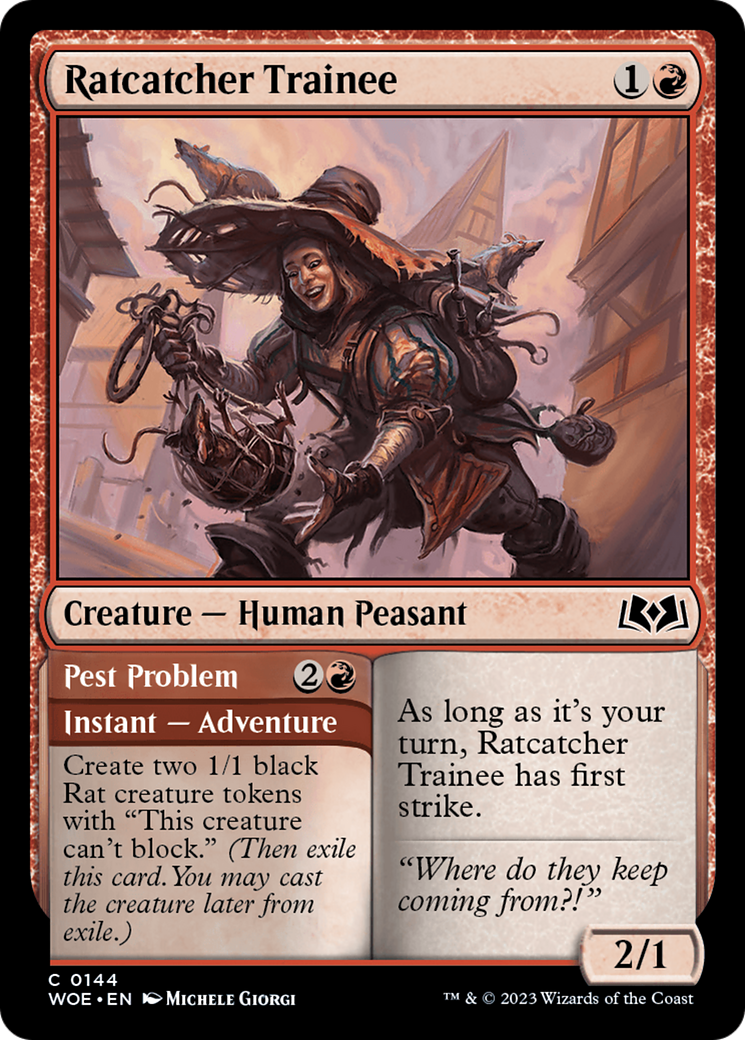 Ratcatcher Trainee // Pest Problem [Wilds of Eldraine] | Grognard Games