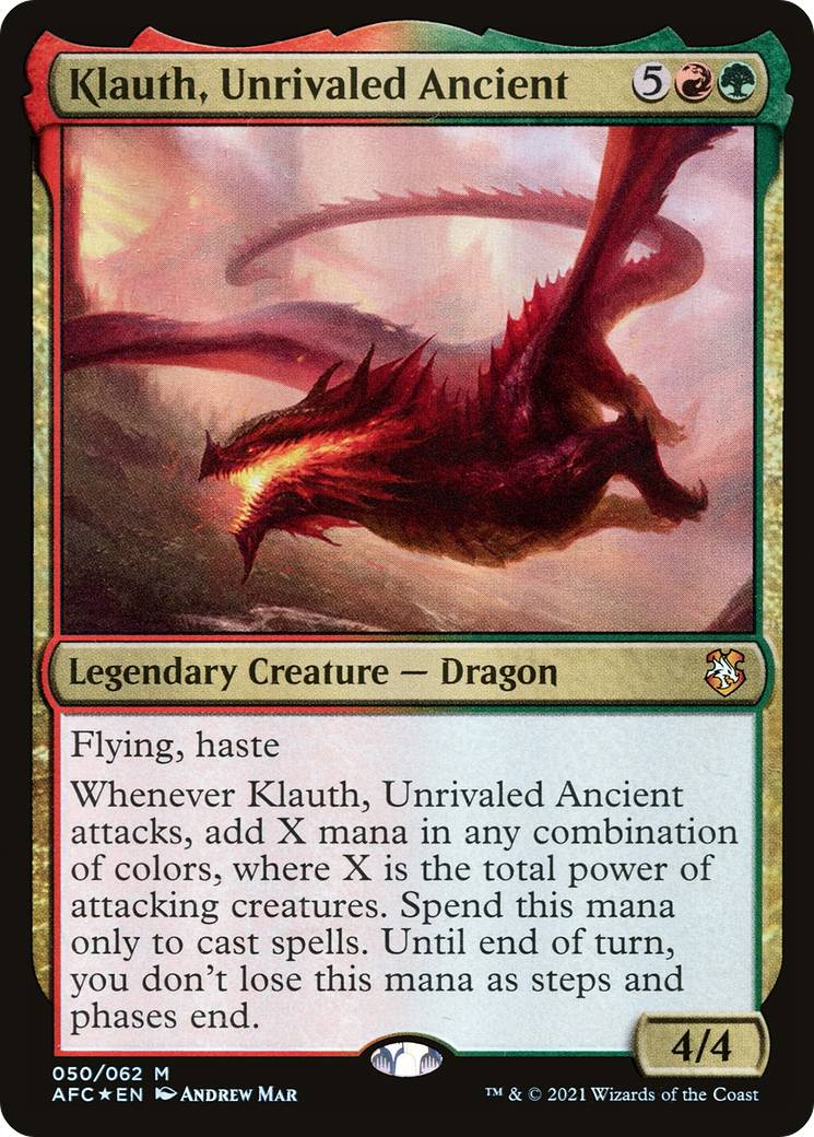 Klauth, Unrivaled Ancient [Dungeons & Dragons: Adventures in the Forgotten Realms Commander] | Grognard Games