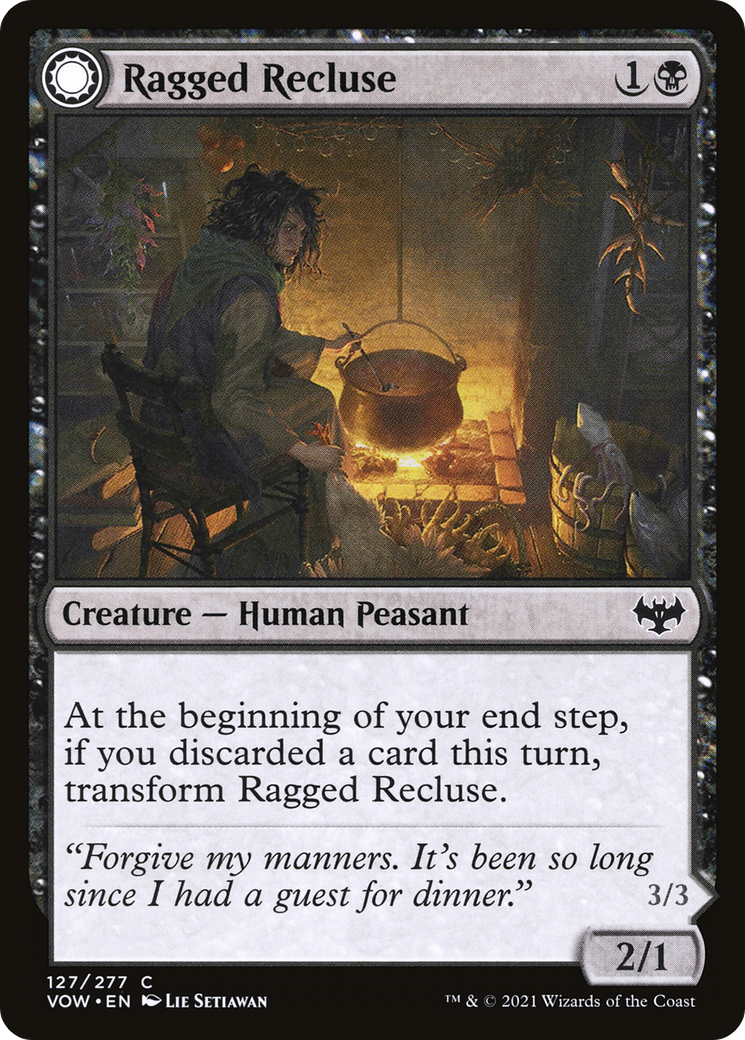 Ragged Recluse // Odious Witch [Innistrad: Crimson Vow] | Grognard Games
