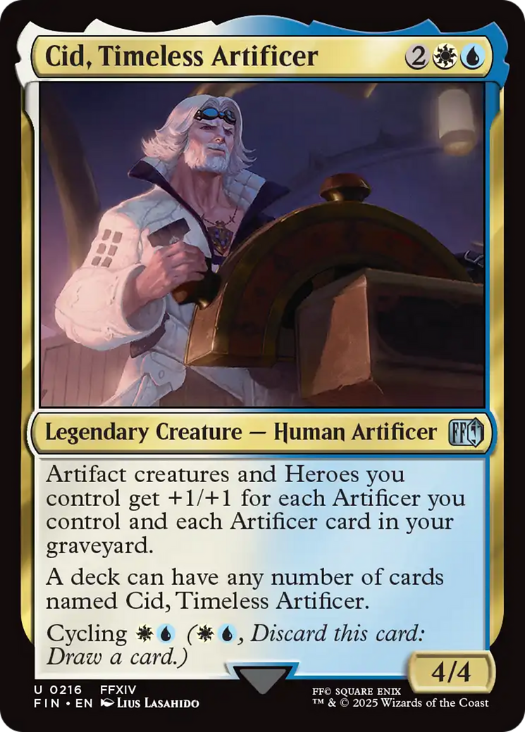 Cid, Timeless Artificer (0216) [FINAL FANTASY] | Grognard Games