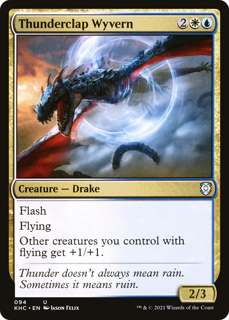 Thunderclap Wyvern [Kaldheim Commander] | Grognard Games