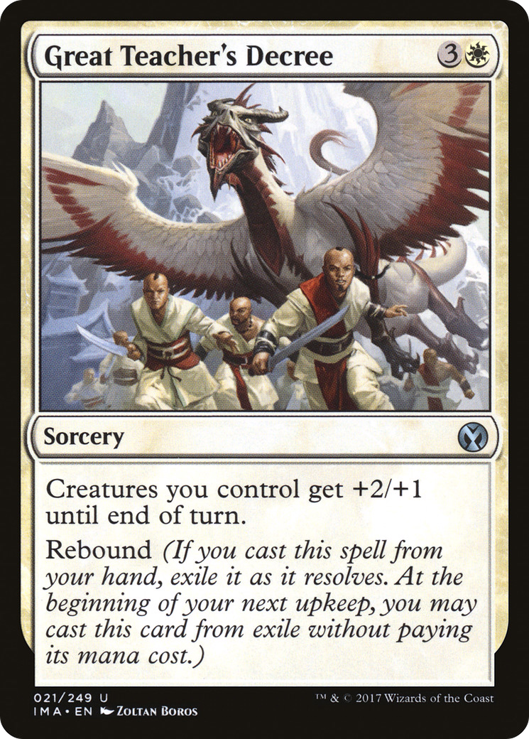 Great Teacher's Decree [Iconic Masters] | Grognard Games