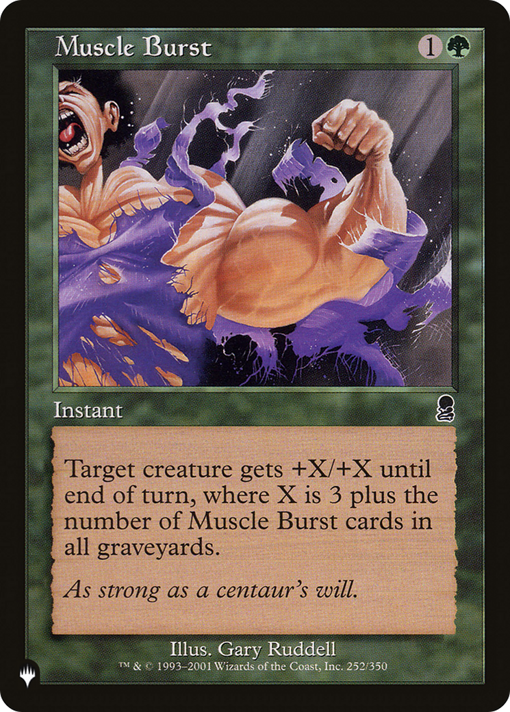 Muscle Burst [The List] | Grognard Games