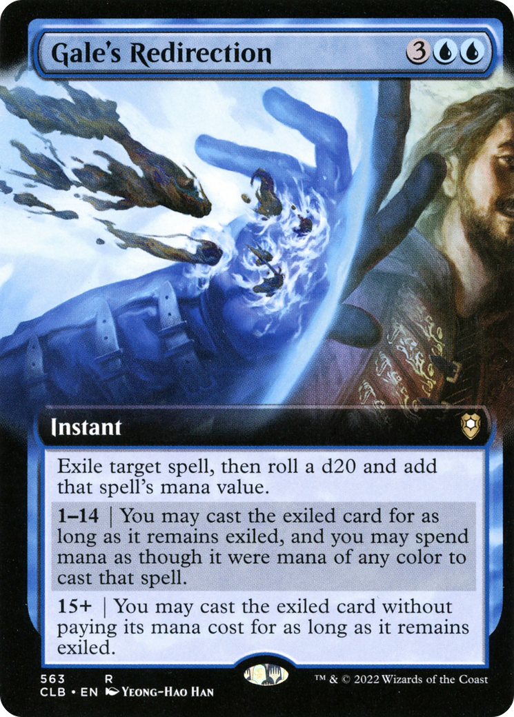 Gale's Redirection (Extended Art) [Commander Legends: Battle for Baldur's Gate] | Grognard Games