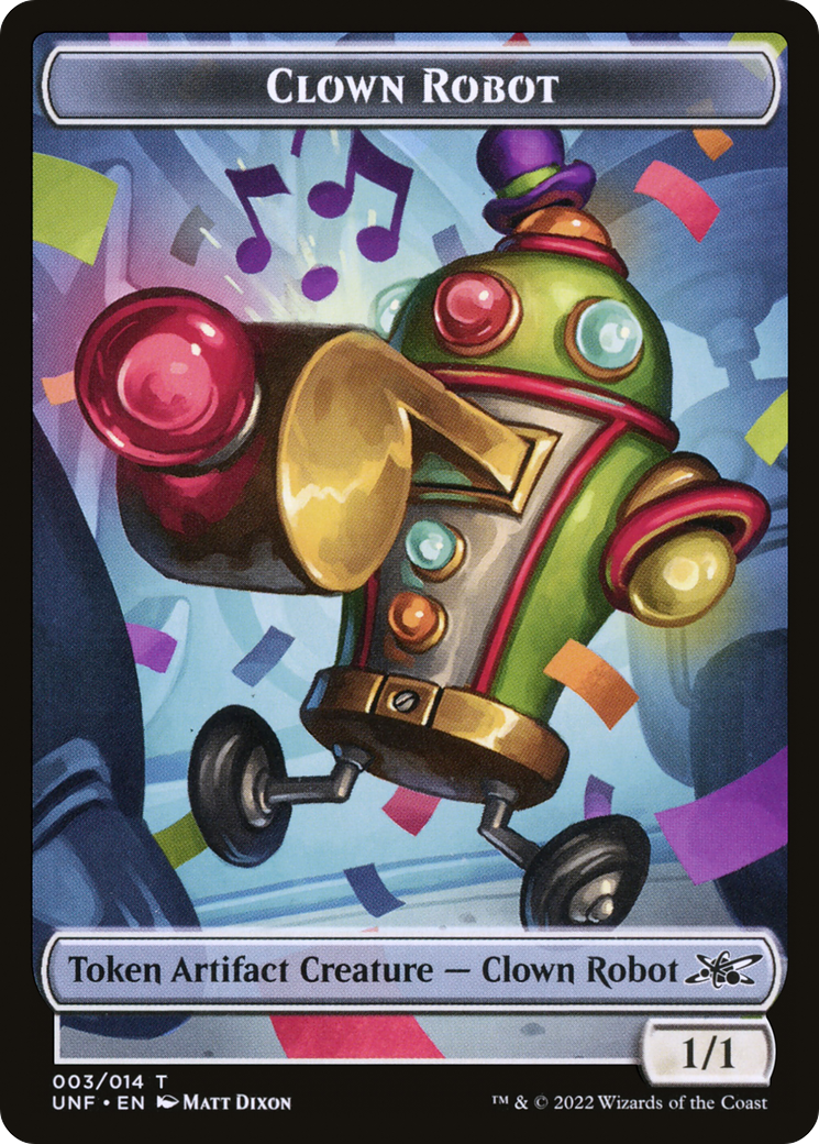 Clown Robot (003) Token [Unfinity Tokens] | Grognard Games