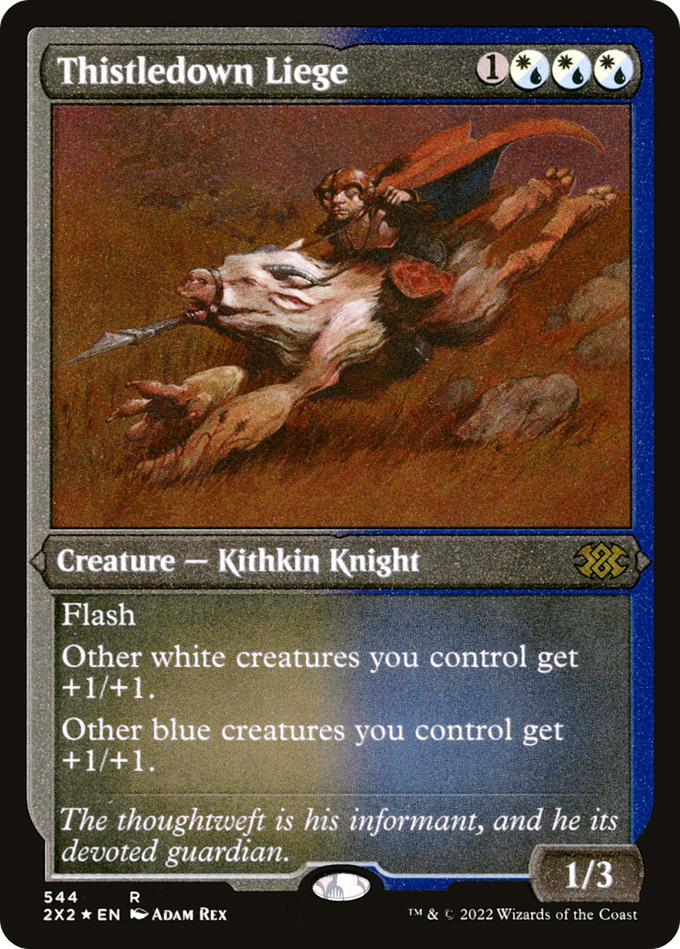 Thistledown Liege (Foil Etched) (2X2-544) - Double Masters 2022 Foil | Grognard Games