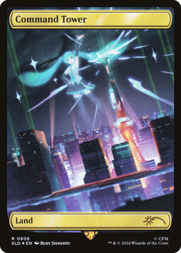 Command Tower (SLD-806) - Secret Lair Drop (Borderless) Foil | Grognard Games